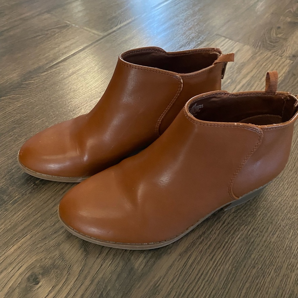 Brown Kids Ankle Boots